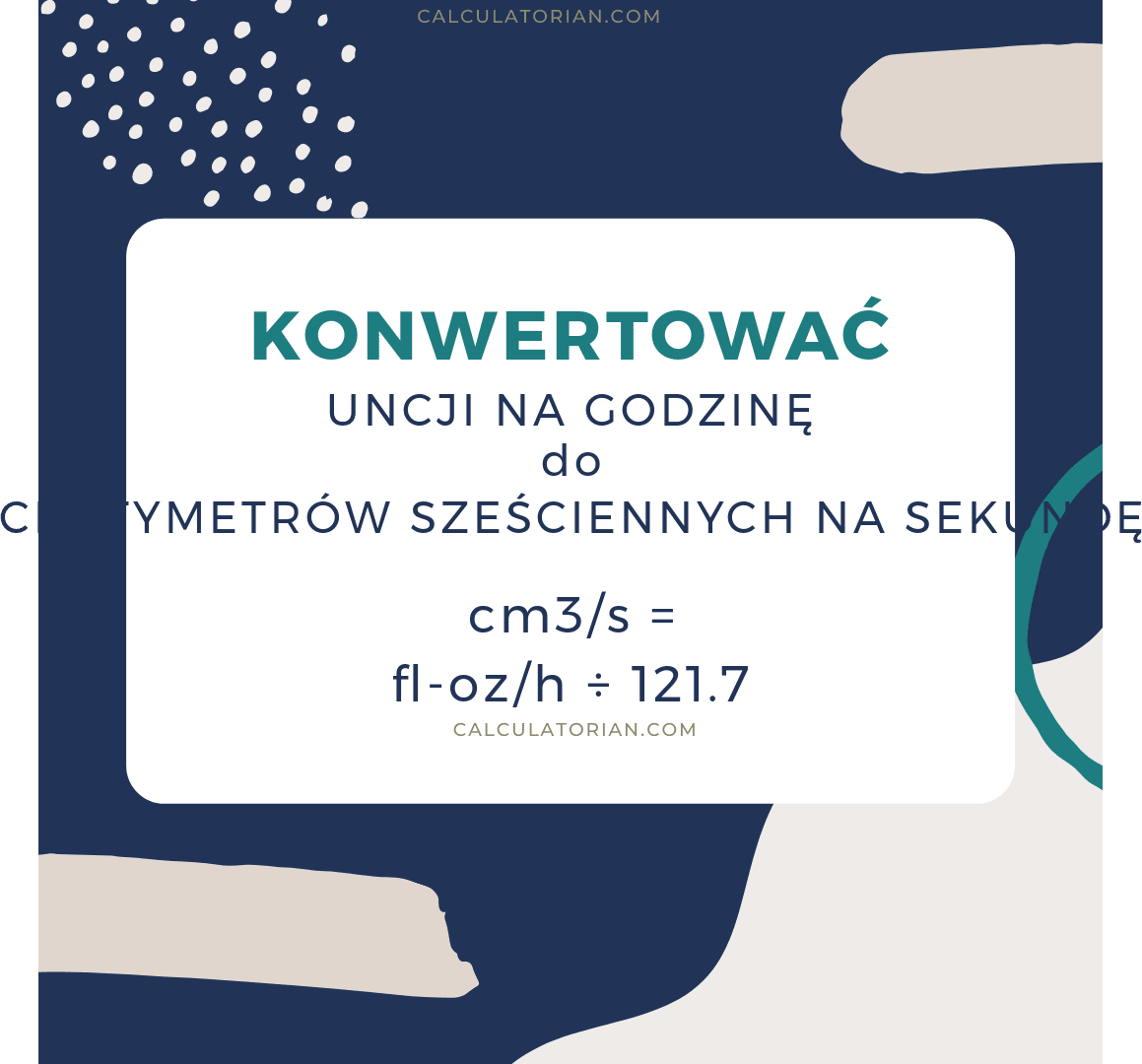 Formuła konwersji volume-flow-rate z Uncji na godzinę na Centymetrów sześciennych na sekundę