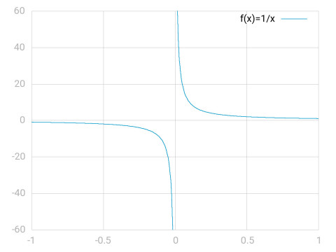 The function 1/x