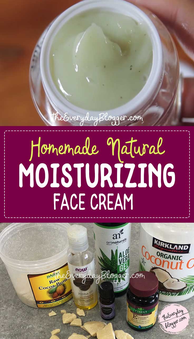 Natural Moisturizing Face Cream The Everyday Blogger