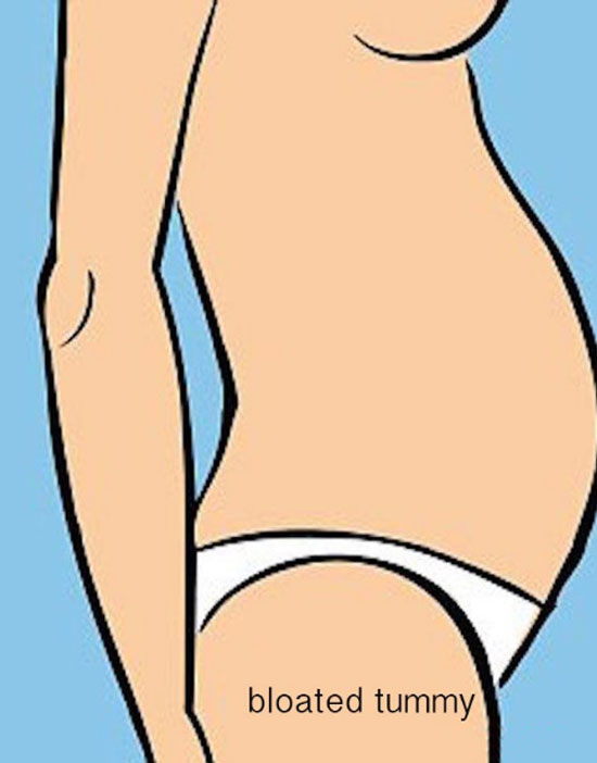 While bloating and distension are not related to belly fat, they are indications of digestive disorders which may eventually lead to belly fat.