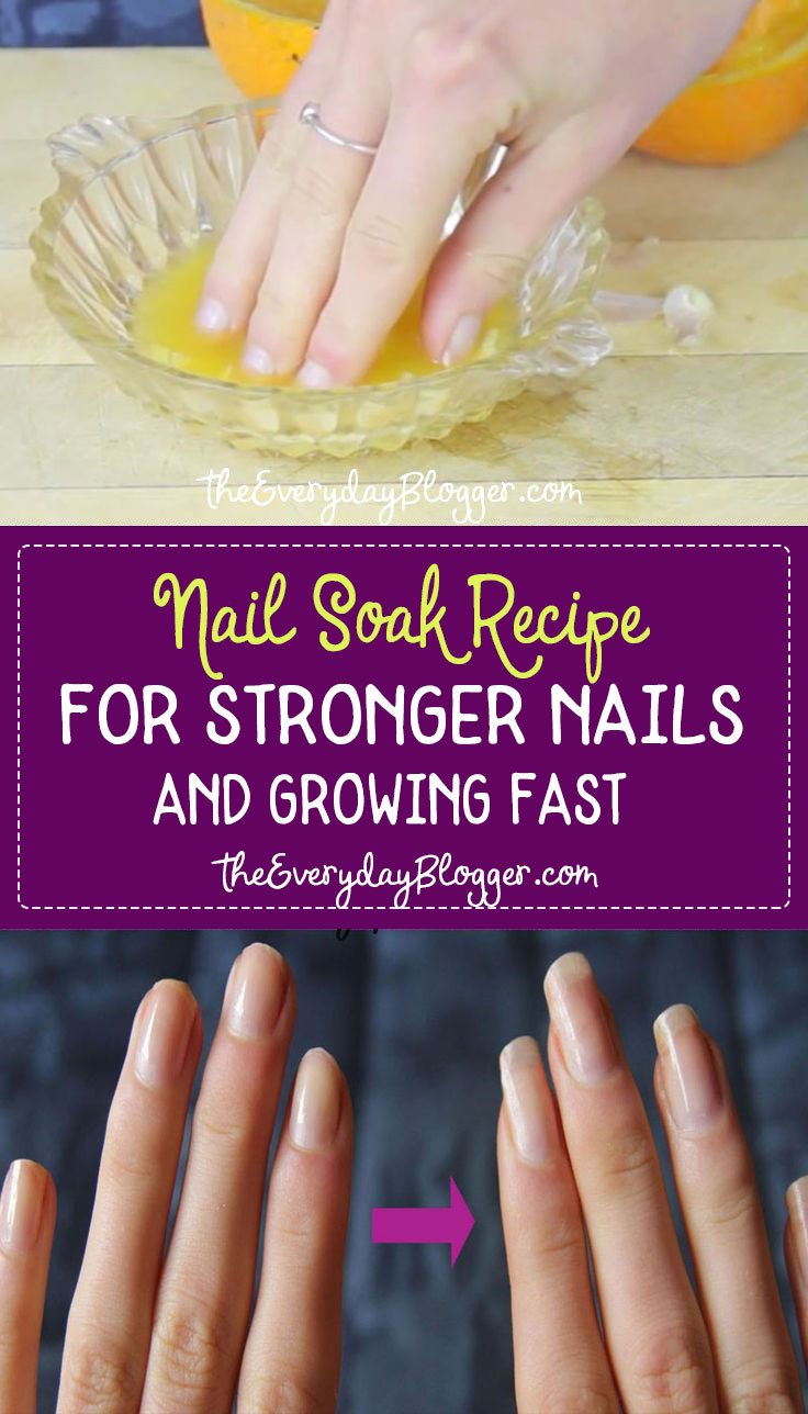 DIY Nail Soak for Stronger Nails The Everyday Blogger