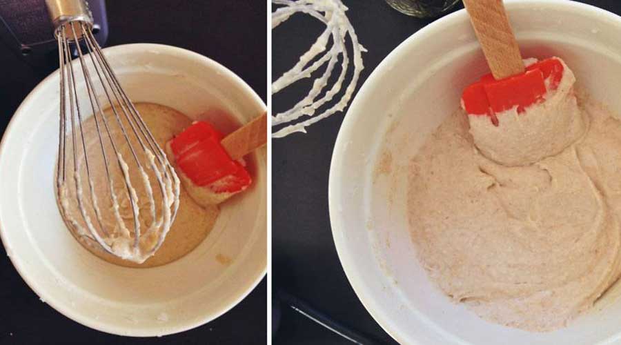 Add a tbsp of raw honey to the mixture and mix well. This time, you can add the cooled tea as well (optional). Place it in the freezer for a few minutes before adding, if needed.