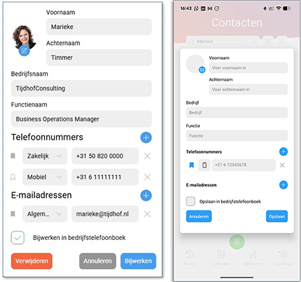 Hoe voeg je een contact toe?