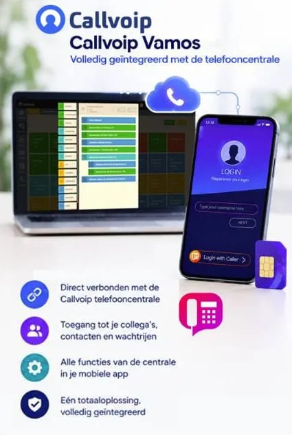 Callvoip VAMOS: Je mobiel in de centrale