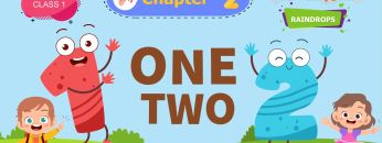 One Two – Raindrops Chapter 2 – NCERT English Class 1