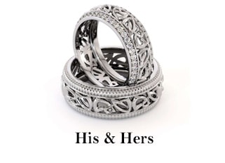 Real Silver Couple Rings Howls Ring – camellia