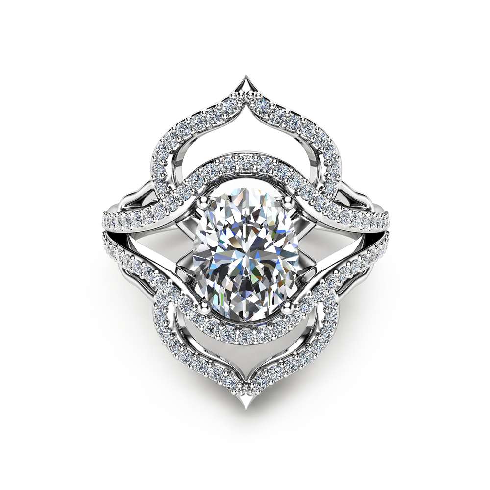 Unique diamond cocktail rings Clearance