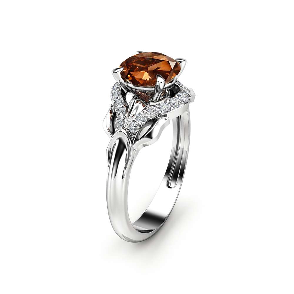 White gold chocolate diamond Clearance