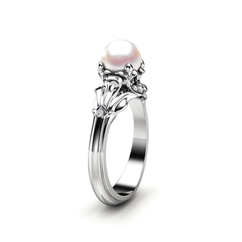 15 Pearl Engagement Rings for the Unique Bride