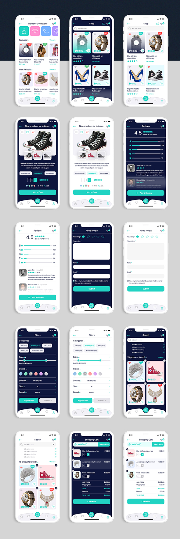 Kenakata - eCommerce Mobile App UI Kit