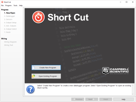 Short Cut: Program Generator for Windows (SCWin) wiring a data logger 