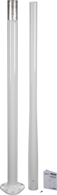 3 m White Aluminum Pole for ET Station (in two pieces)