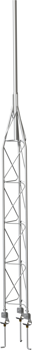 10 ft Tower with Base, Adjustable Mast, and Grounding Kit
