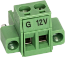 2-Pin Screw Terminal Plug Connector 