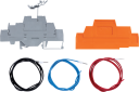 DIN Rail Terminal Kit with 1 Terminal and 3 Wires