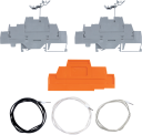 DIN Rail Terminal Kit with 2 Terminals and 3 Wires