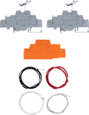 DIN Rail Terminal Kit with 2 Terminals and 4 Wires
