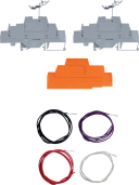 DIN Rail Terminal Kit with 2 Terminals and 4 Wires