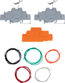 DIN Rail Terminal Kit with 2 Terminals and 5 Wires