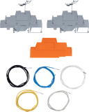 DIN Rail Terminal Kit with 2 Terminals and 5 Wires