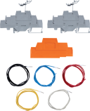 DIN Rail Terminal Kit with 2 Terminals and 5 Wires