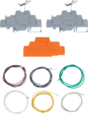DIN Rail Terminal Kit with 2 Terminals and 6 Wires