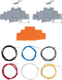 DIN Rail Terminal Kit with 2 Terminals and 6 Wires