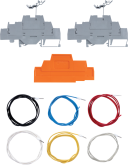 DIN Rail Terminal Kit with 2 Terminals and 6 Wires