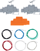 DIN Rail Terminal Kit with 2 Terminals and 6 Wires