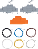DIN Rail Terminal Kit with 2 Terminals and 6 Wires