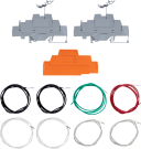 DIN Rail Terminal Kit with 2 Terminals and 8 Wires