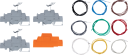 DIN Rail Terminal Kit with 3 Terminals and 9 Wires