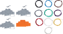 DIN Rail Terminal Kit with 3 Terminals and 10 Wires