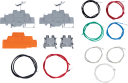 DIN Rail Terminal Kit with 4 Terminals and 9 Wires 