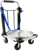 Folding Handcart with Bracket and Strap for a Water Sampler