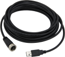 USB Data Cable, Type A Male to Type Mini-B Male, IP68, 5 m