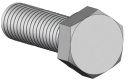 304 Stainless-Steel Cap Hex Screw 1/4-20 x 1 