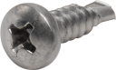 Screw #10-16 x .500 Pan Phillips, Self-Tapping 304 Stainless-Steel