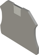 End Cap and Separator for 27480 or 27481 DIN-Rail Connector