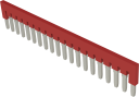 20-Position (Trimmable) Horizontal Jumper for 28374 or 33251 DIN-Rail Connector