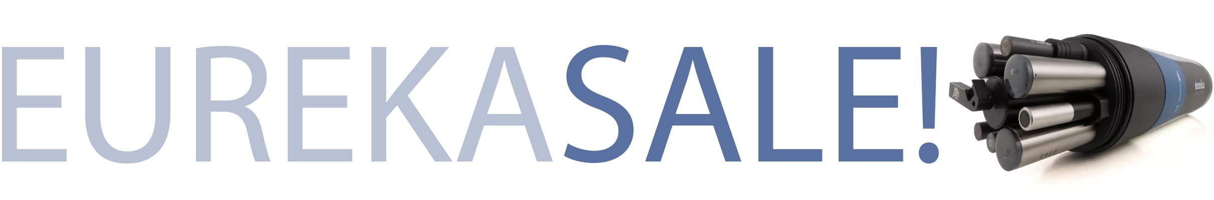 Eureka word mark and water probe