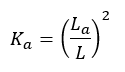 apparent permittivity formula