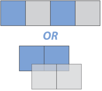 Sequential and pipeline modes illustrated with blocks 