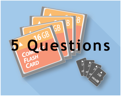 memory cards with question mark