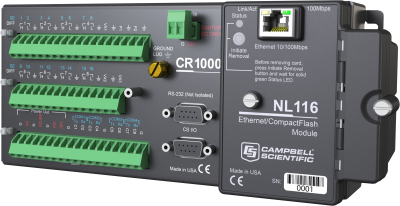 NL116 with CR1000 datalogger