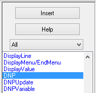 Instruction list with Help button