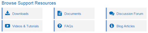 Browse Support Resources