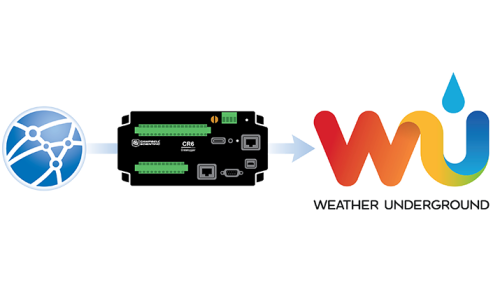 CR6 datalogger connected to Internet and Weather Underground