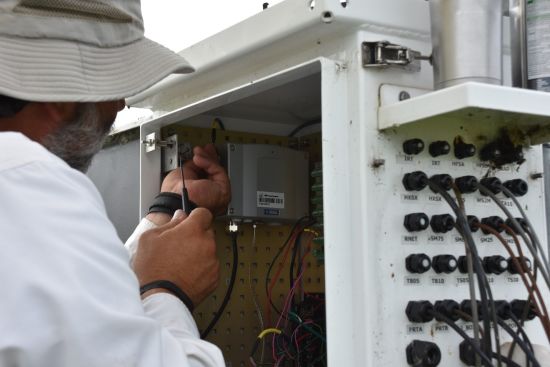 Working inside an enclosure