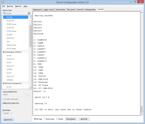 DevConfig with ASCII question